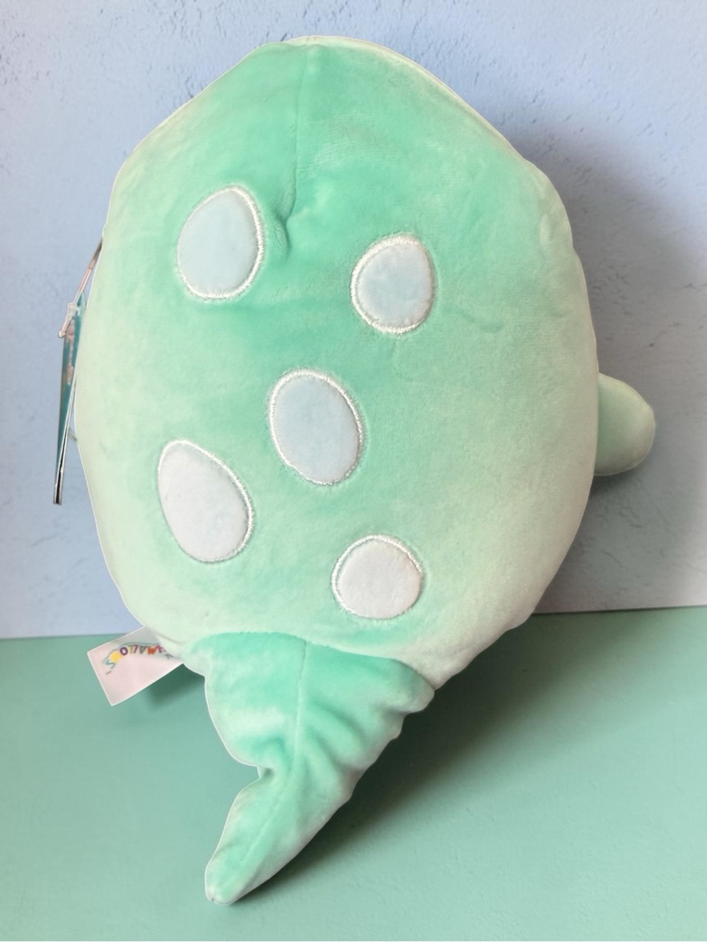 Squishmallows “Nessie” Plush with Cream Belly and Pink Cheeks - Picture 3 of 3